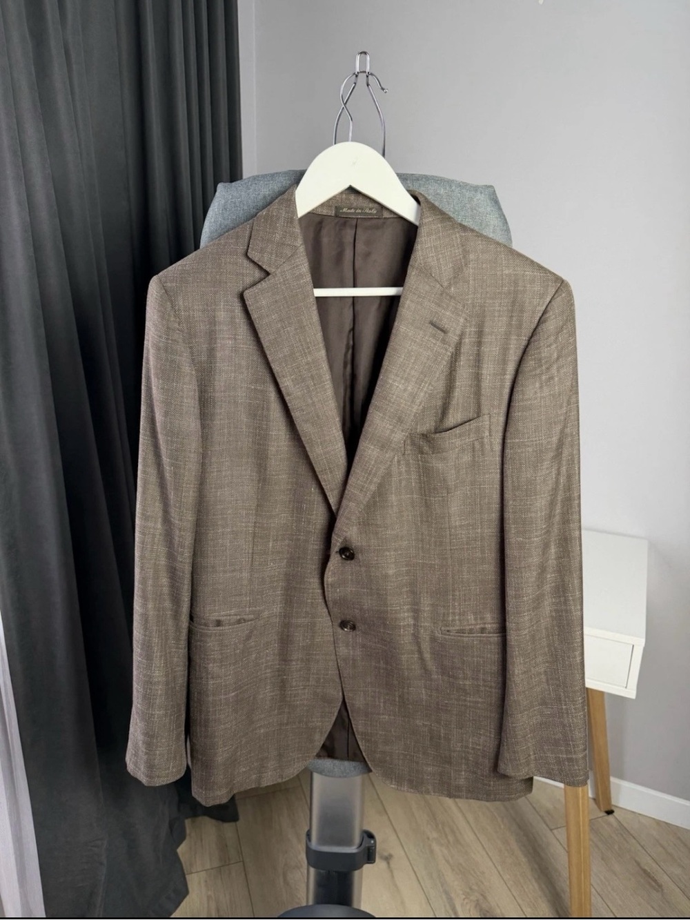 Pal Zileri wool silk linen single breasted sport coat